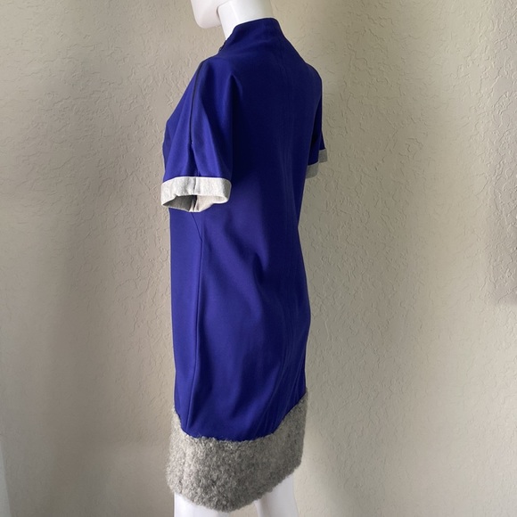 Patrizia Pepe Royal Violet Gray Dress New - Picture 8 of 12